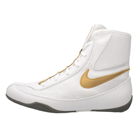 nike boxschuhe weiß gold